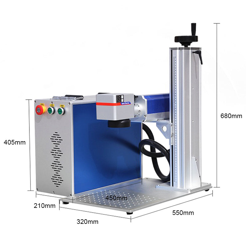 Small and convenient split fiber laser marking machine