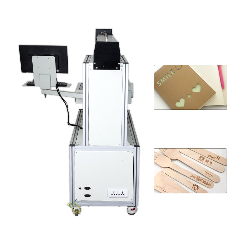 80 W CO2 glass tube laser marking machine 600*600 marking area