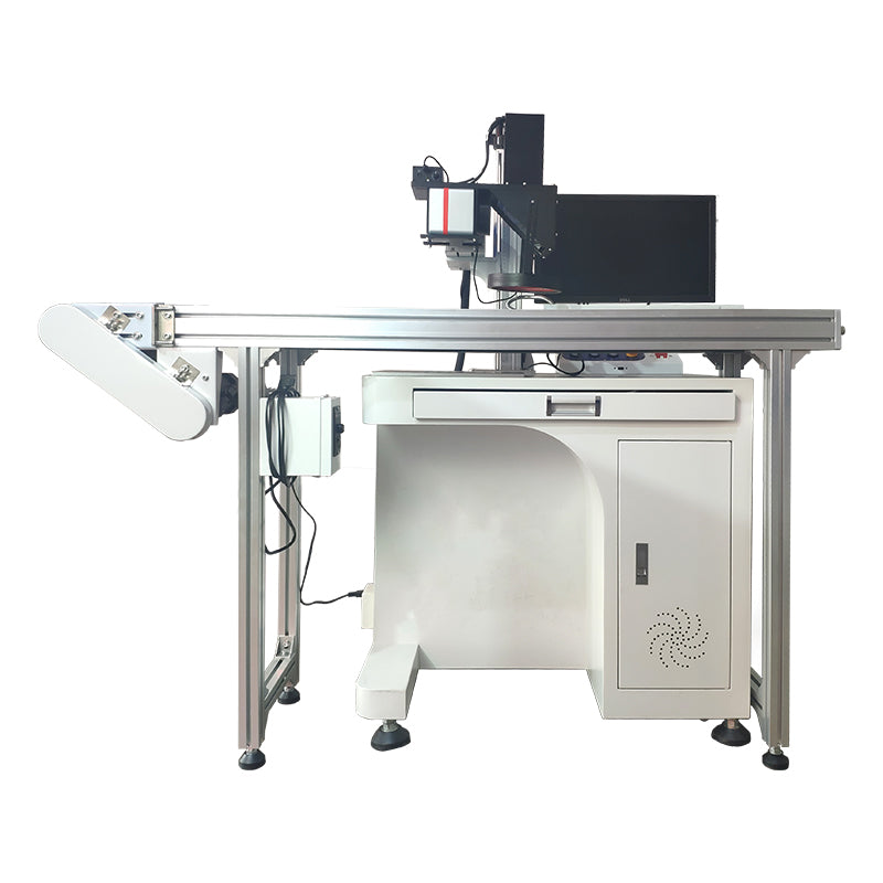 Optical fiber visual positioning pipeline laser marking machine