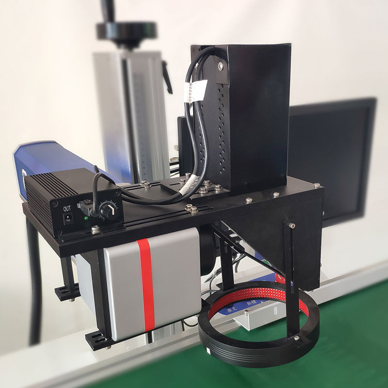 Optical fiber visual positioning pipeline laser marking machine