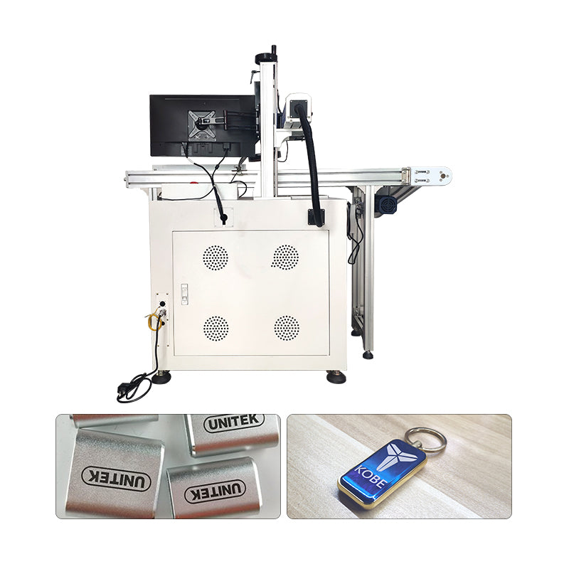 Optical fiber visual positioning pipeline laser marking machine