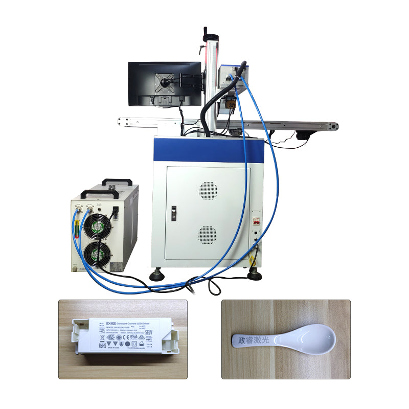 Uv visual positioning pipeline laser marking machine