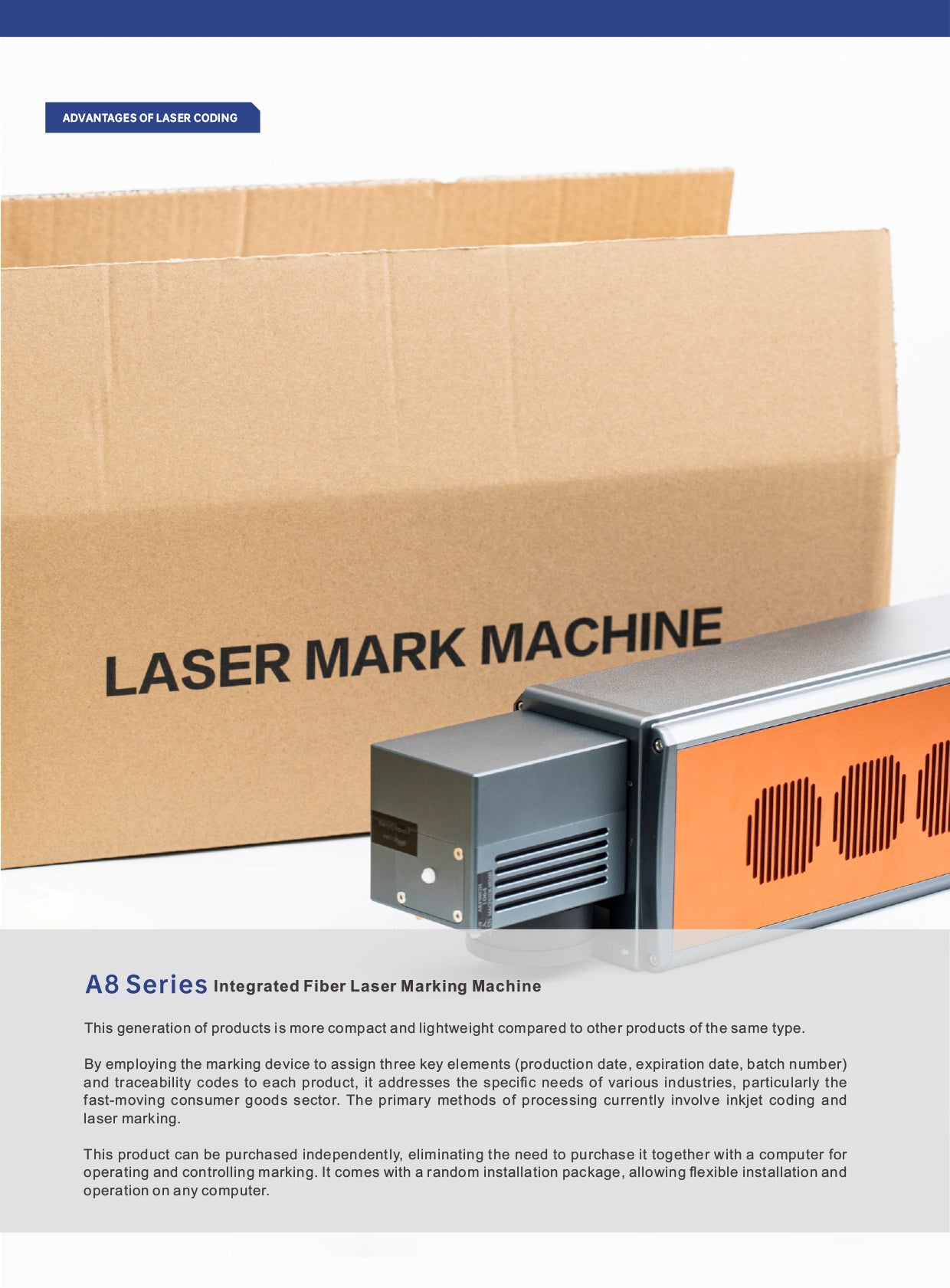 Flying Series Integrated Fiber Laser Marking Machine