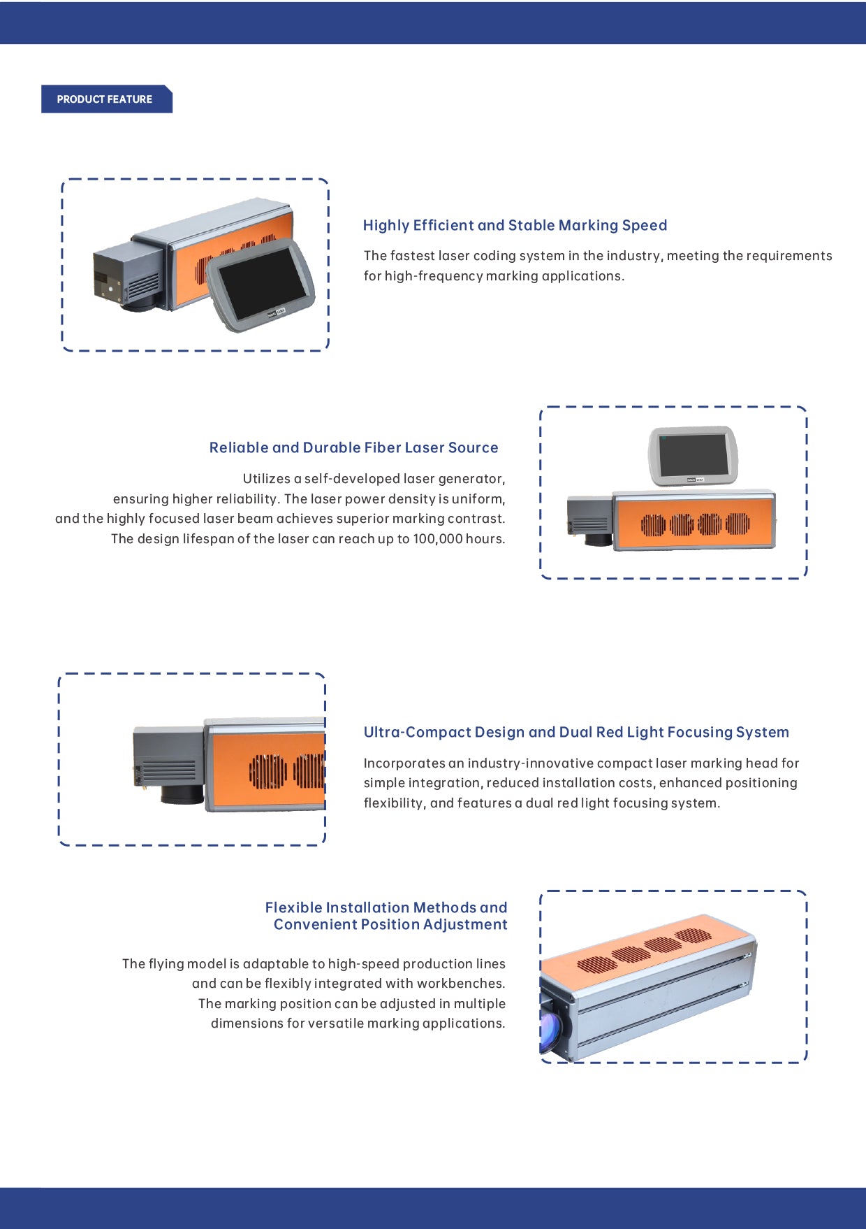 Flying Series Integrated Fiber Laser Marking Machine