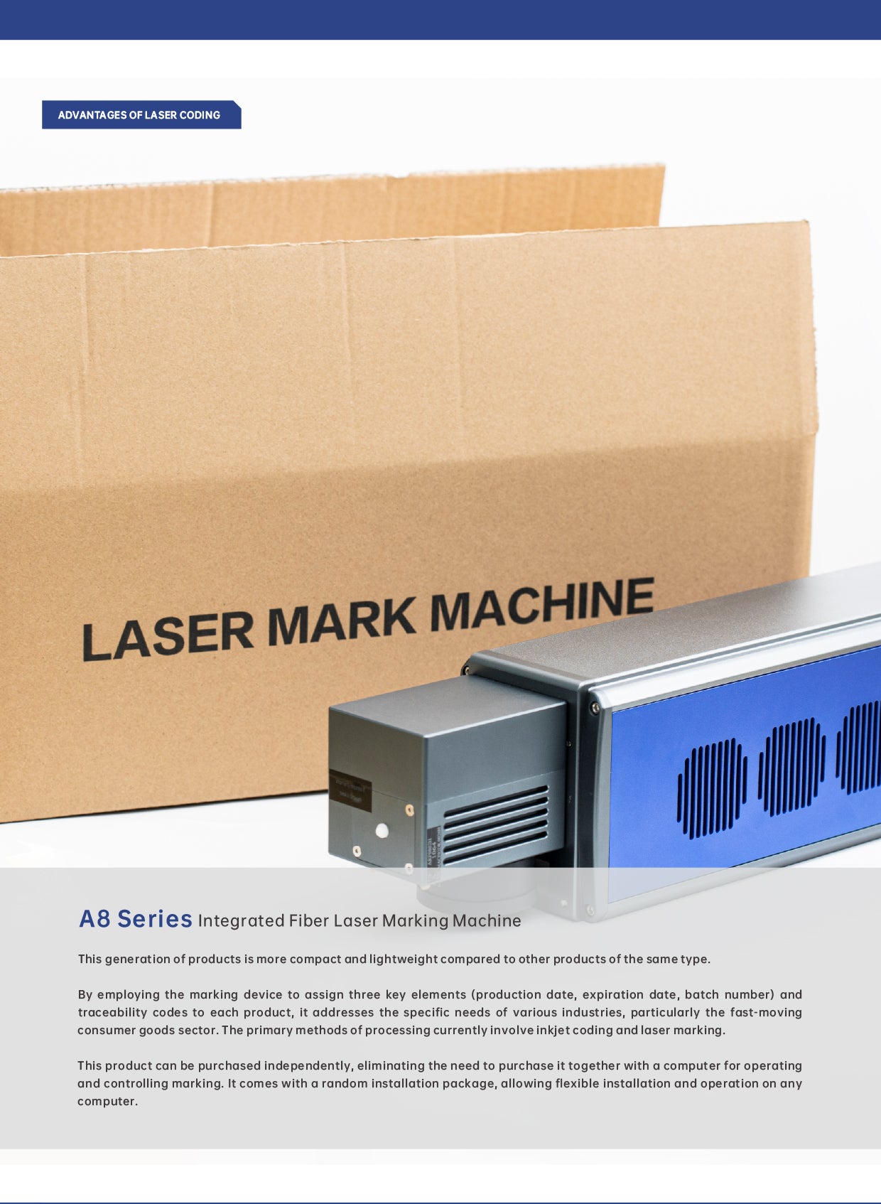 Static Marking Series Integrated Fiber Laser Marking Machine